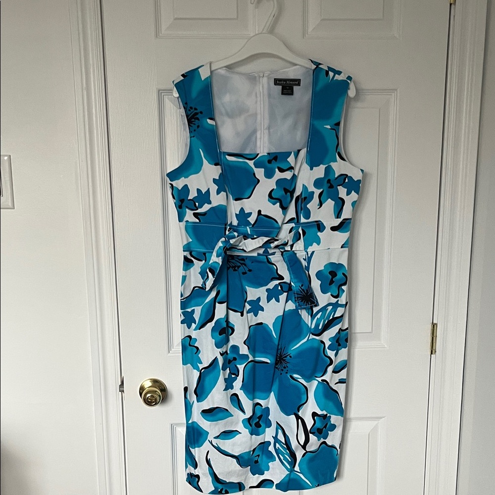 Jessica Howard Blue Floral Midi Dress